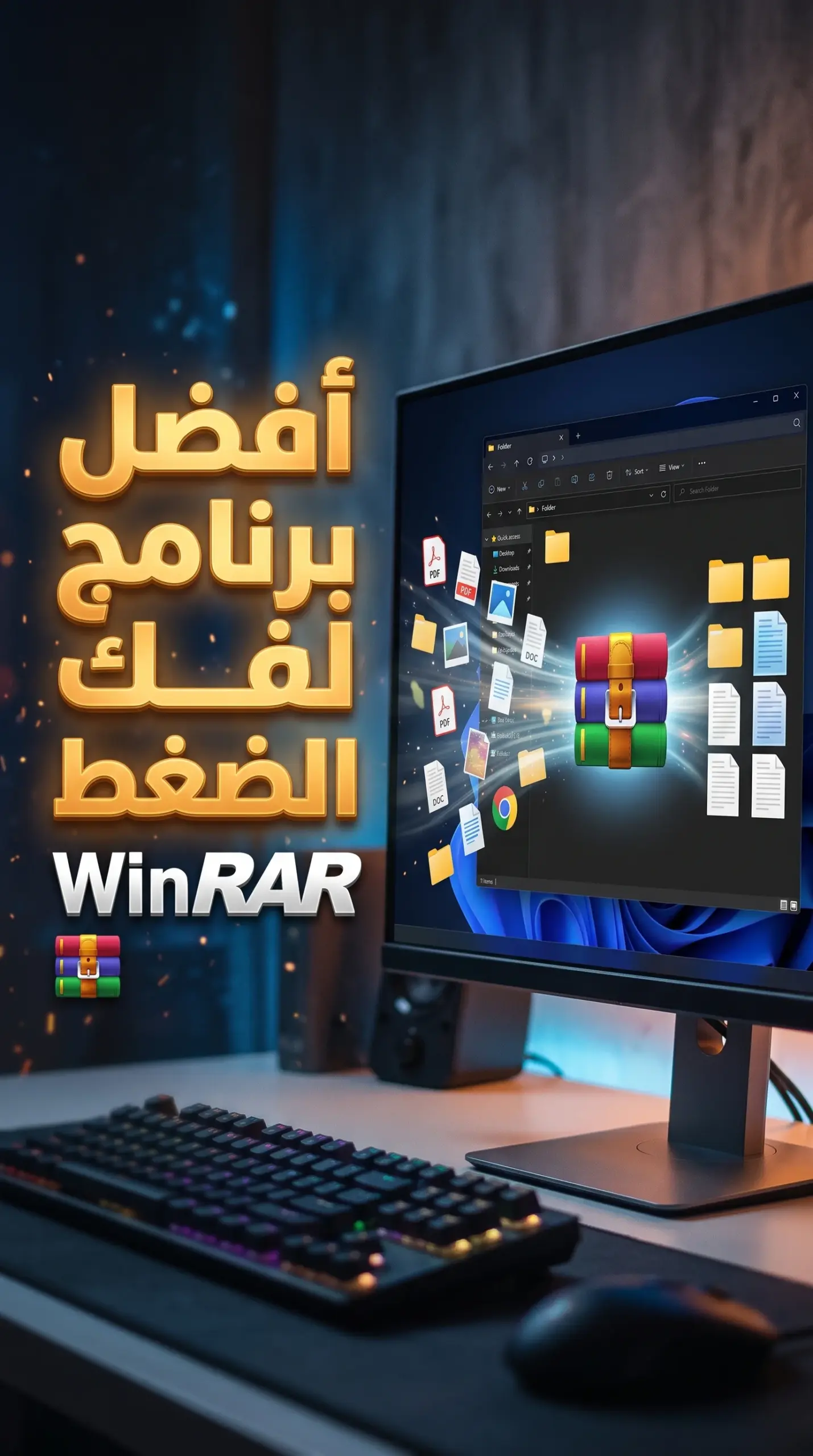 تحميل برنامج وينرار WinRAR 64 bit لفك ضغط الملفات أحدث إصدار للكمبيوتر 1
