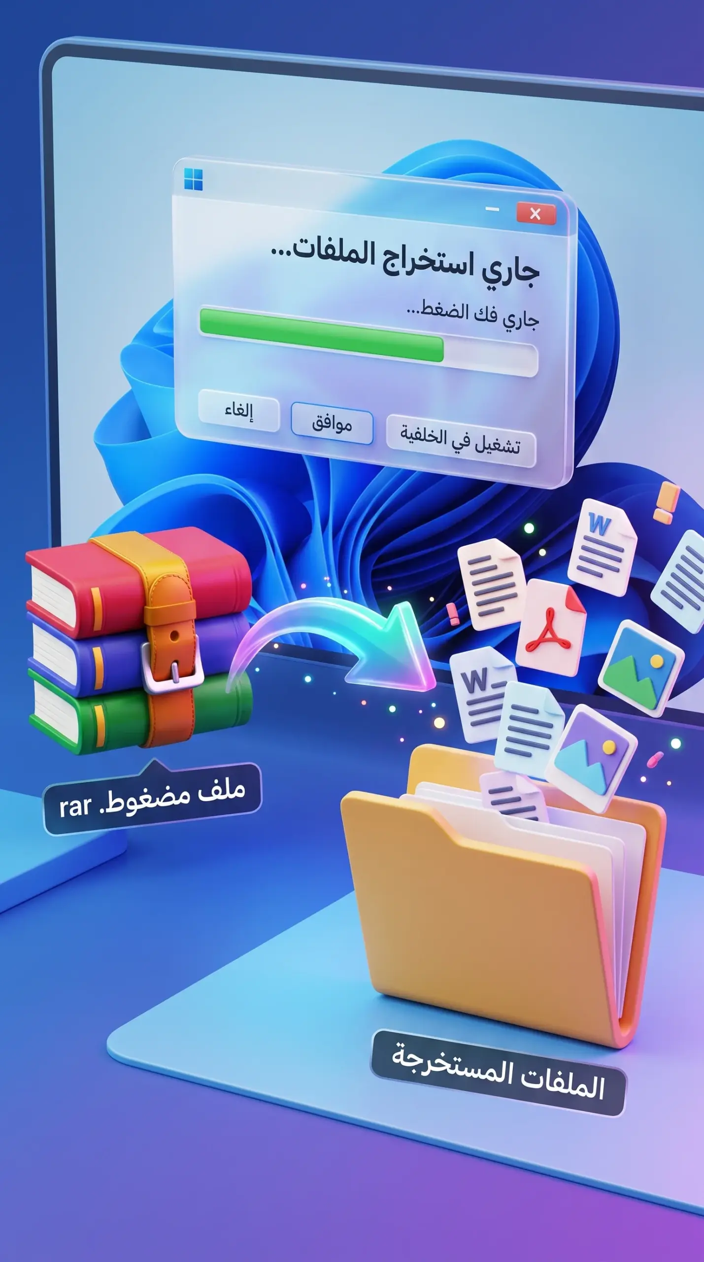 تحميل برنامج وينرار WinRAR 64 bit لفك ضغط الملفات أحدث إصدار للكمبيوتر 4